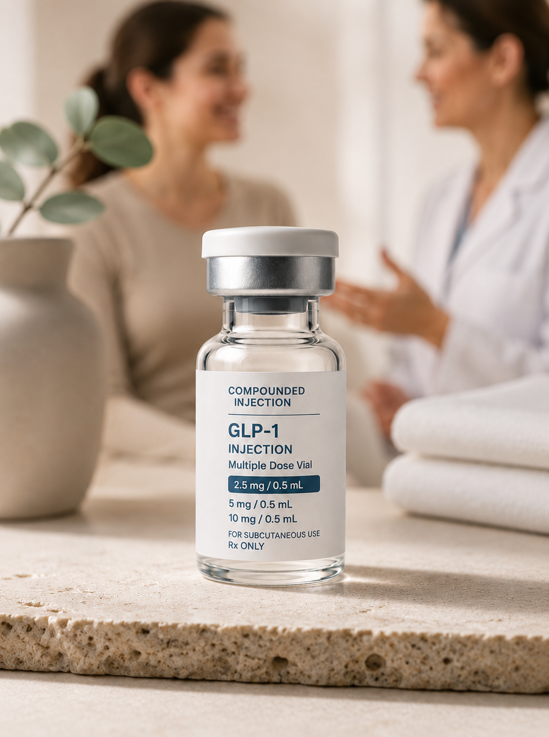 TruVive compounded GLP-1 injection vial